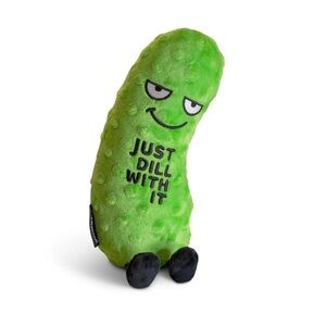 Punchkins Pickle Plushie, “just dill with it” Comical Plush